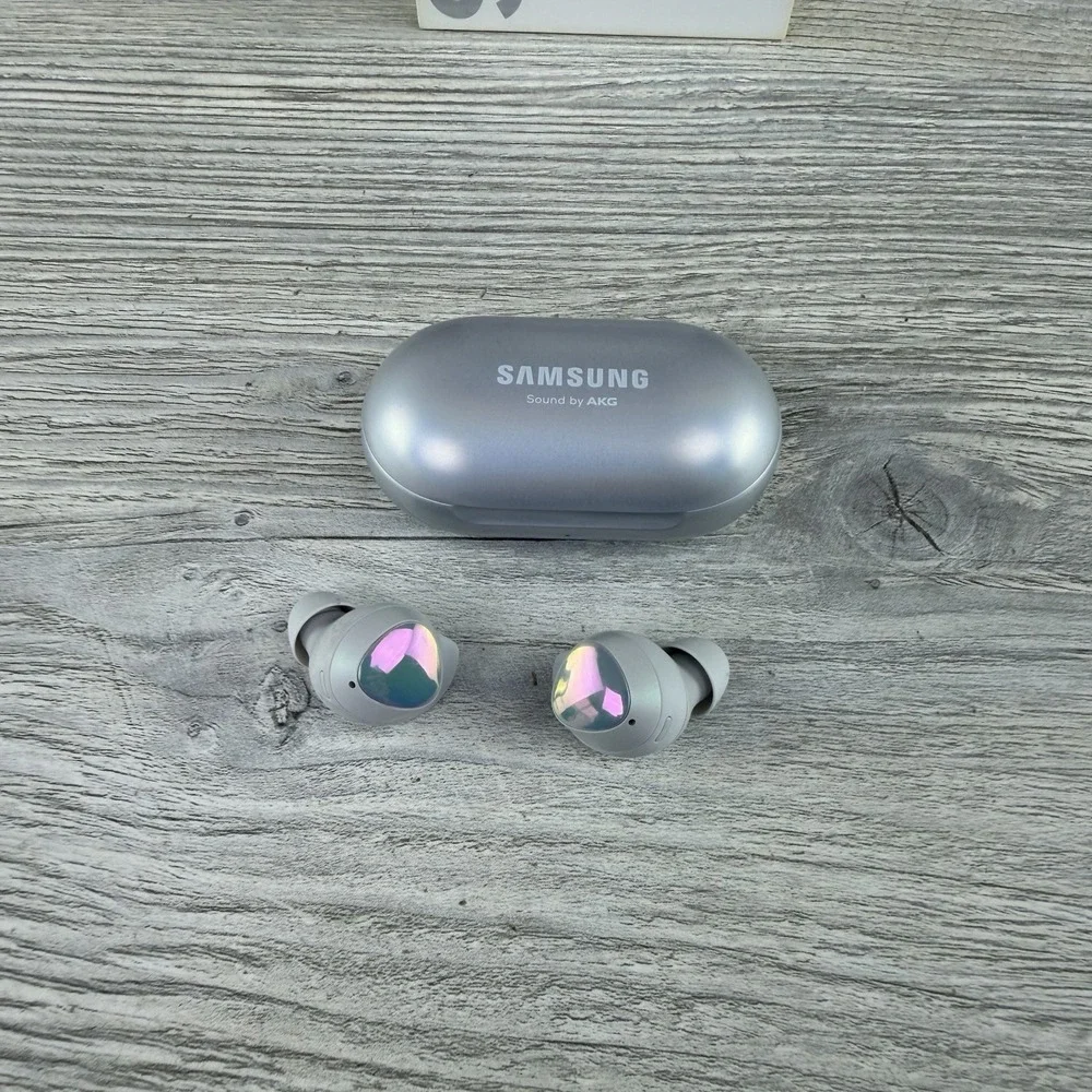 Samsung Galaxy Buds R170 Silver Wireless Bluetooth Earbuds Tested Working